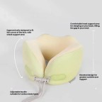Memory Foam Travel Neck Pillow with Storage Case