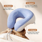 Comfortable Neck Support Travel U-Shaped Pillow
