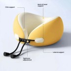 Hug-Support Memory Foam Travel Neck Pillow