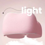 Foldable Cooling Silk Memory Foam Travel Neck Pillow