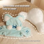 Cartoon Plush Backrest Cushion Pillow