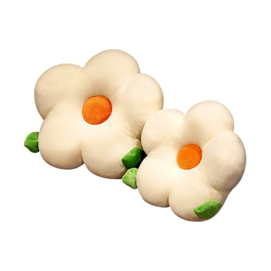 Solid Color Plush Cushion Pillow