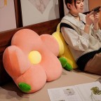 Solid Color Plush Cushion Pillow