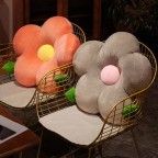 Solid Color Plush Cushion Pillow