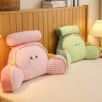 Dopamine Checkered Removable Bed Back Cushion