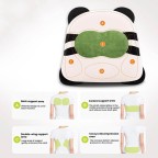 Panda-Shaped Memory Foam Lumbar Support Cushion