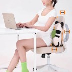 Panda-Shaped Memory Foam Lumbar Support Cushion