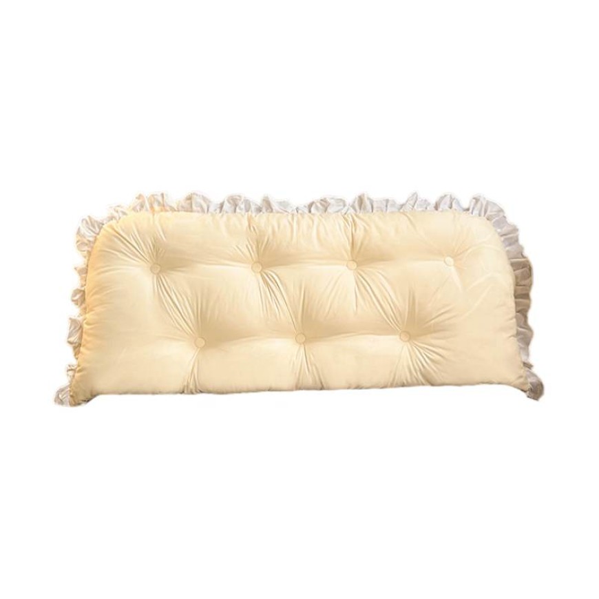 Minimalist Solid Color Bed Backrest Cushion