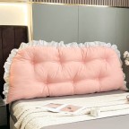 Minimalist Solid Color Bed Backrest Cushion