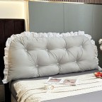 Minimalist Solid Color Bed Backrest Cushion