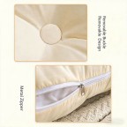 Minimalist Solid Color Bed Backrest Cushion