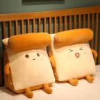 Washable Triangle Toast Bread Bed Backrest Pillow