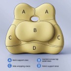 Ergonomic Memory Foam Lumbar Support Pillow