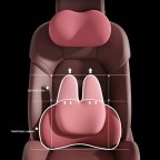 Ergonomic Curved Neck Support Memory Foam Headrest and Enhanced Lumbar Cushion Set