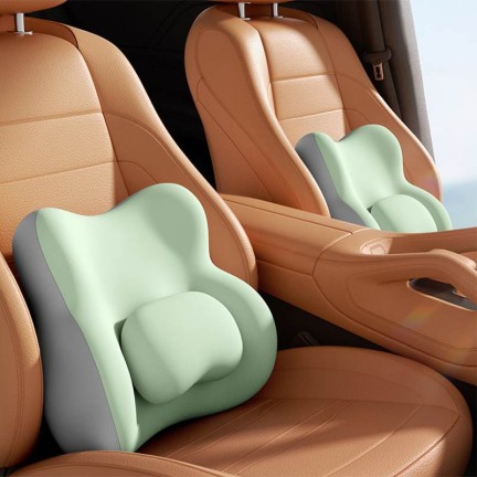 Comfort Upgrade Set Memory Foam Lumbar Support and Headrest