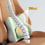 Comfort Upgrade Set Memory Foam Lumbar Support and Headrest