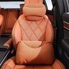 Dual-Layer Support Comfort Headrest and Lumbar Cushion