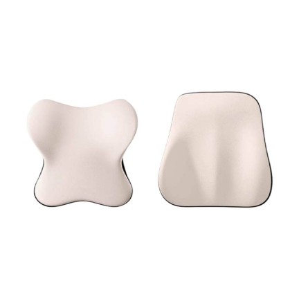 Professional Upgrade Car Neck Pillow and Lumbar Support Set