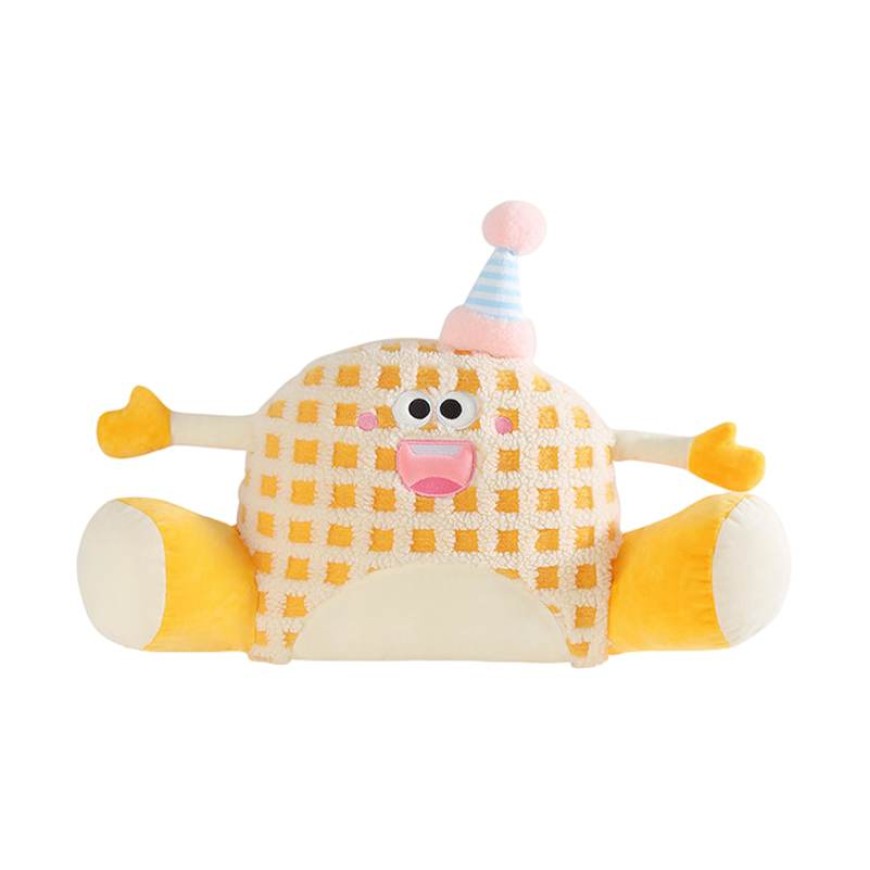 Cartoon Hug Monster Car Headrest and Lumbar Support Set