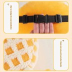 Cartoon Hug Monster Car Headrest and Lumbar Support Set