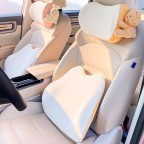 Cartoon Animal Memory Foam Headrest and Lumbar Support Set