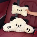 Bear Plush Car Headrest and Lumbar Support Set
