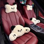 Bear Plush Car Headrest and Lumbar Support Set