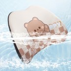 Cartoon Bear Memory Foam Car Headrest and Lumbar Support Set