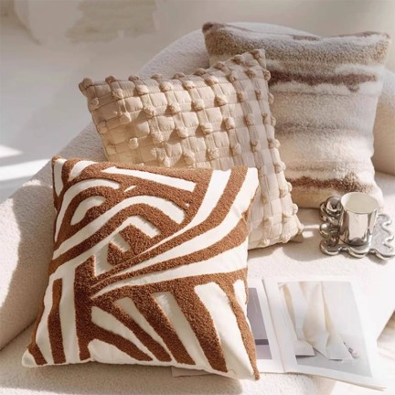 Embroidered Decorative Throw Pillow
