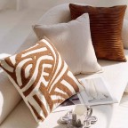 Embroidered Decorative Throw Pillow