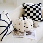 Nordic Style Embroidered Canvas Cushion Cover