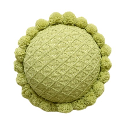 Knit Tassel Decorative Pillow Cover and Insert Set