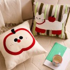 Embroidered Cartoon Square Throw Pillow