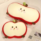 Red Nose Apple Shaped Throw Pillow