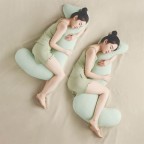 Detachable Long Body Pillow for All Seasons, Baby-Safe Fabric