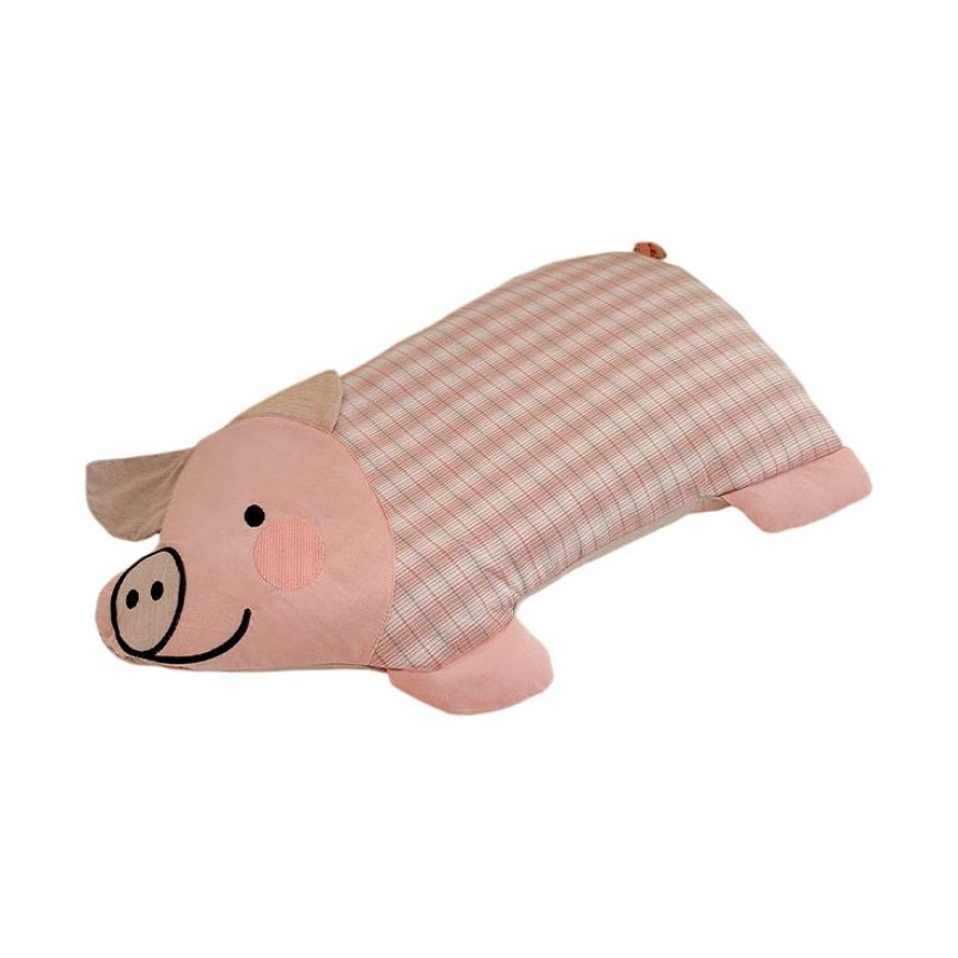 Handmade Cotton Animal-Shaped Buckwheat Hull Pillow