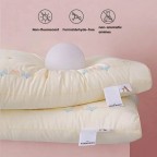 Silk Protein Fiber Filled Cotton Embroidered Pillow