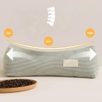 Cotton Buckwheat Hull Triangular Neck Support Pillow