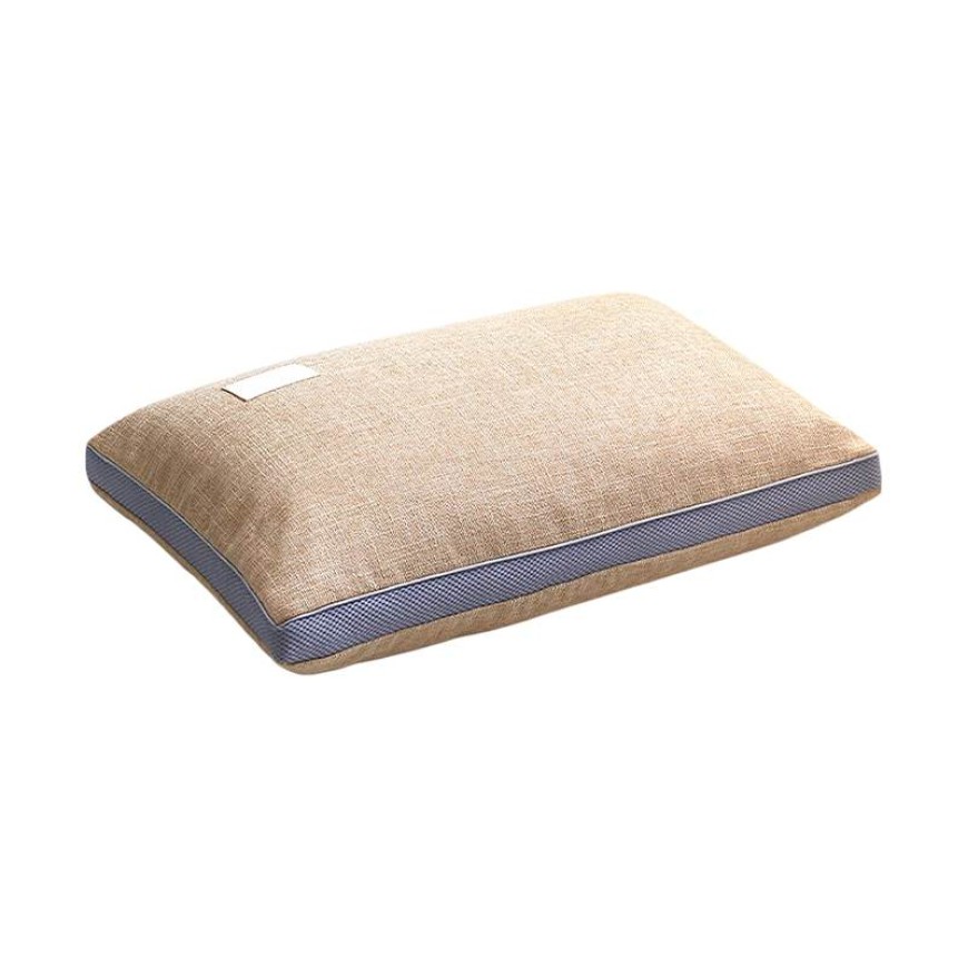 Buckwheat Hull Neck Support Pillow with Linen Cover