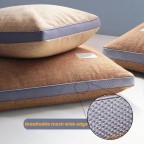 Buckwheat Hull Neck Support Pillow with Linen Cover