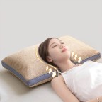 Buckwheat Hull Neck Support Pillow with Linen Cover