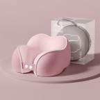 Foldable Cooling Silk Memory Foam Travel Neck Pillow