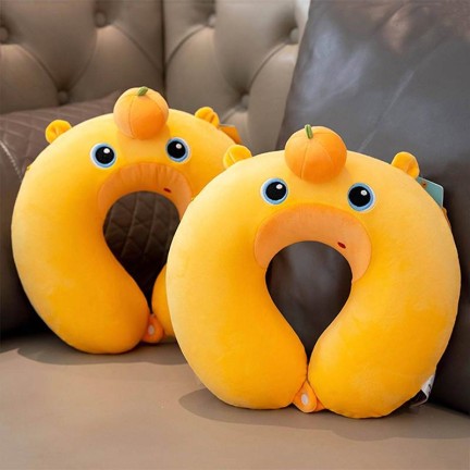 Adjustable Capybara-Shaped U-Shaped Neck Pillow
