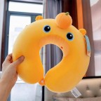 Adjustable Capybara-Shaped U-Shaped Neck Pillow