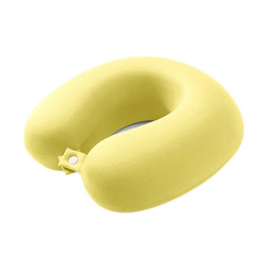 Cooling Silk Memory Foam Travel Neck Pillow