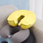 Cooling Silk Memory Foam Travel Neck Pillow