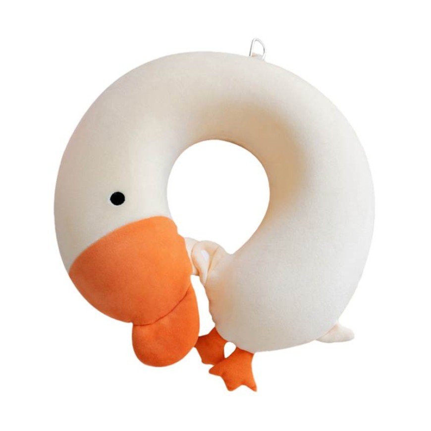 Cartoon Plush Duck Memory Foam U-Shaped Neck Pillow