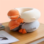 Cartoon Plush Duck Memory Foam U-Shaped Neck Pillow