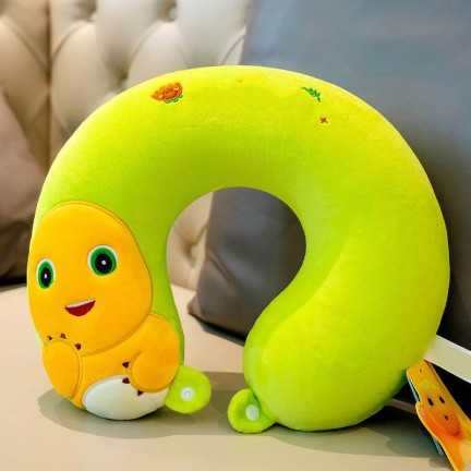 Slow Rebound Memory Foam Plush Car Pillow