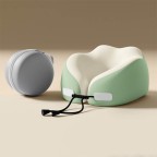 Dual-Peak Support Memory Foam Travel Neck Pillow